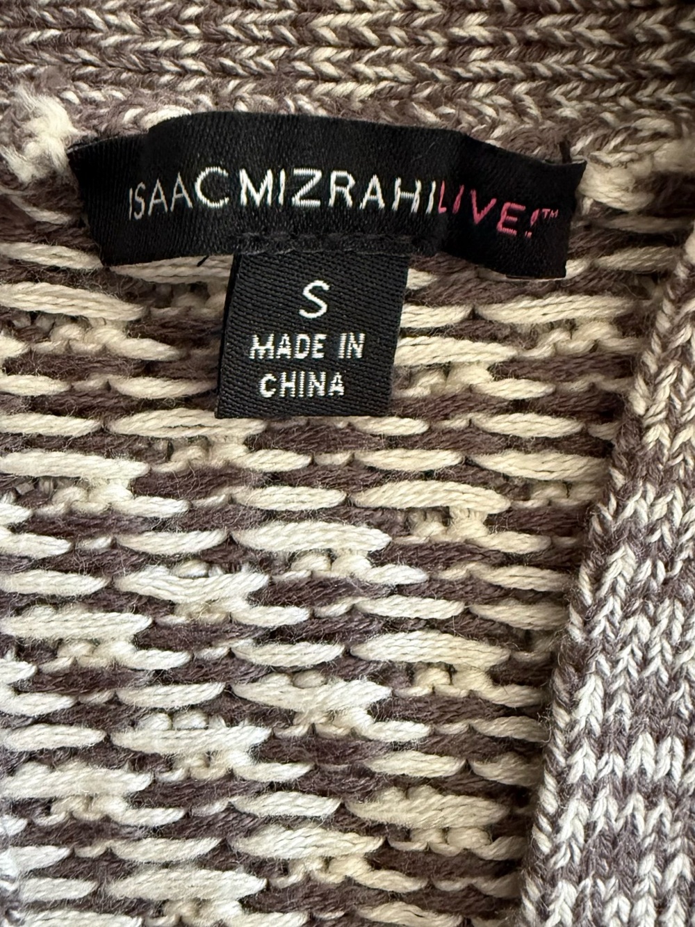 Isaac Mizrahi Live Brown S Chunky Knit Long Cardigan Lagenlook Art Teacher - Picture 4 of 7